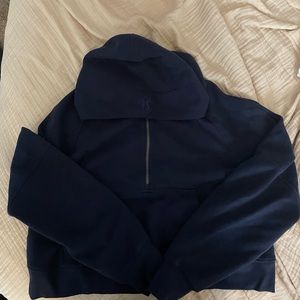 navy blue lululemon scuba hoodie